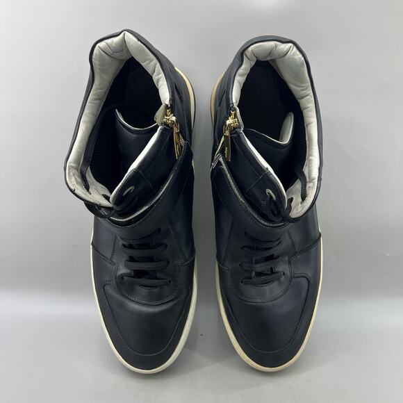 Salvatore Ferragamo Nayon Gancio Shoes Men Size 15 D Black High Strap Sneakers main image 6